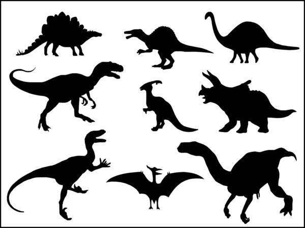 Dinosaurus シルエット — ストック写真