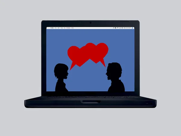 Internet dating love — Stock Photo, Image