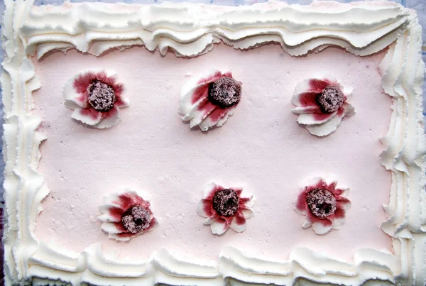Białe ciasto — Zdjęcie stockowe
