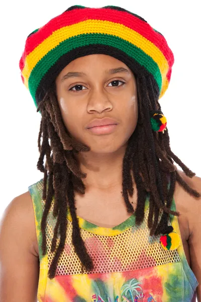 Portrait of a rasta boy — Stock Photo, Image