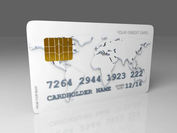 O seu cartão de crédito — Fotografia de Stock