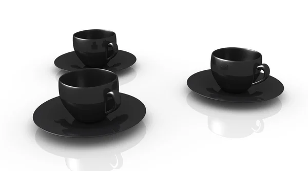 커피 잔 세 잔 — 스톡 사진