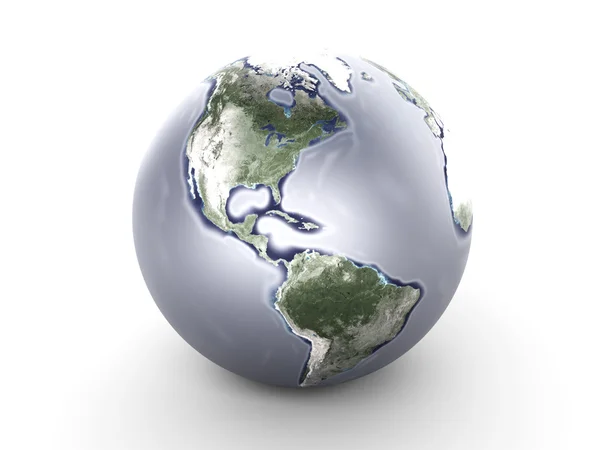 Fém globe - Észak-Amerika — Stock Fotó