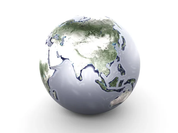 Металеві земної кулі - Азія — стокове фото