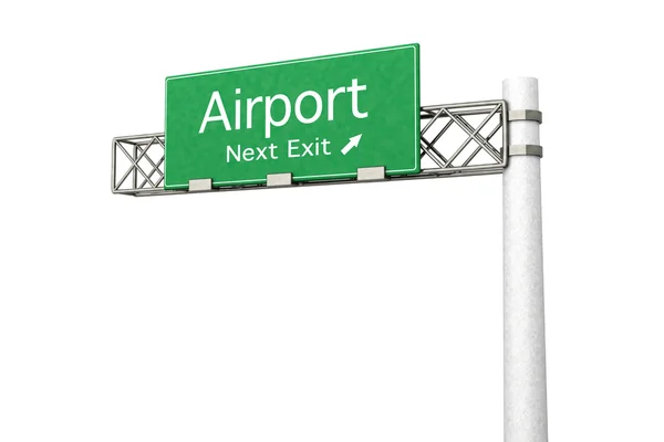 Snelweg teken - luchthaven — Stockfoto