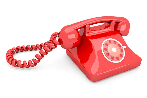 Kırmızı telefon — Stok fotoğraf