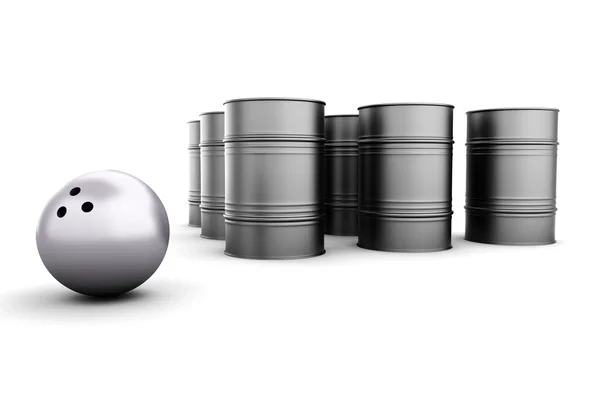 Petroleum Bowling — Stock Photo, Image