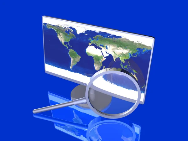 Global Search — Stock Photo, Image