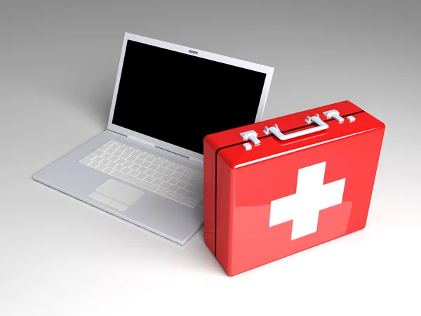 Laptop First aid — Stock Photo, Image