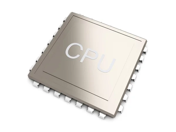 Серебряный процессор — стоковое фото