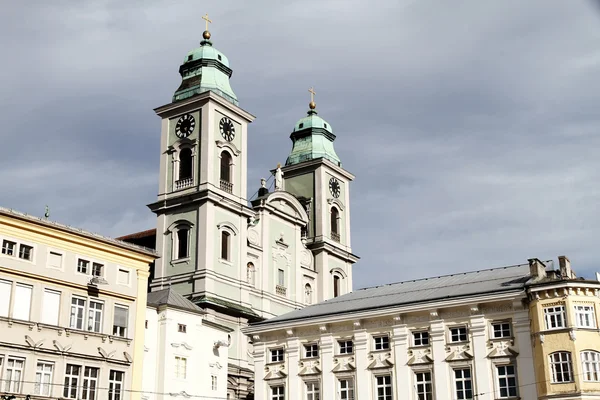 Edifício histórico no centro de Linz — Fotografia de Stock