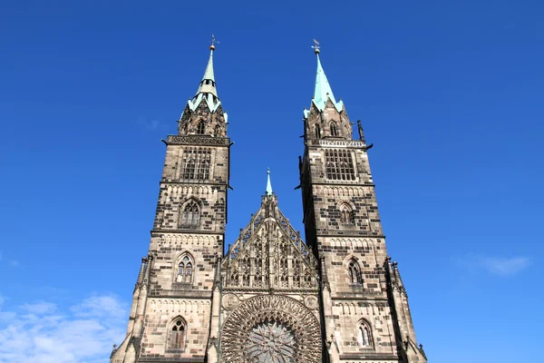 Katedrála st. lorenz Norimberku — Stock fotografie
