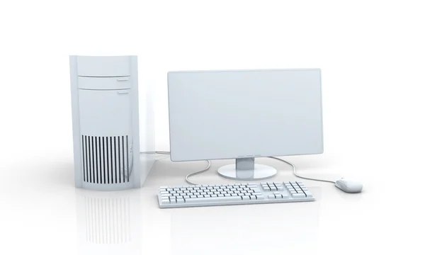 Configuración de PC de escritorio — Foto de Stock