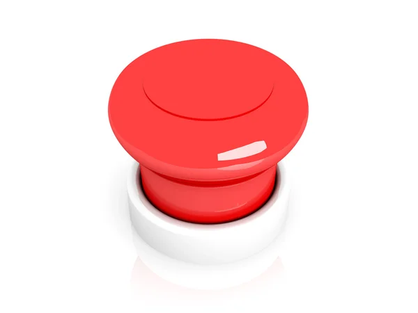 Czerwony przycisk — Zdjęcie stockowe