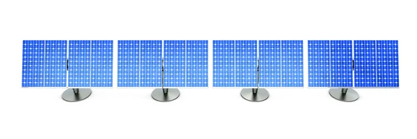 Solární panel linie — Stock fotografie