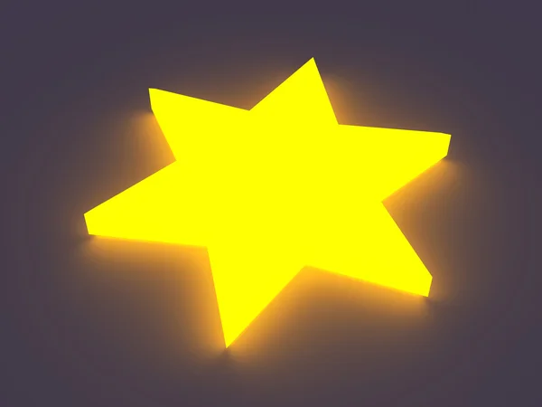 Glowing Christmas Star — Stock Photo, Image