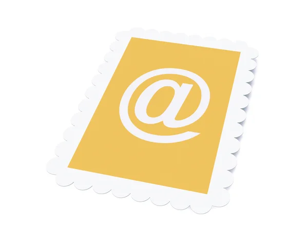 Elektronická poštovní známka — Stock fotografie