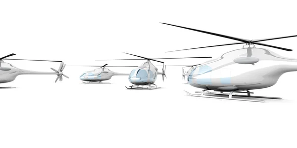 Skupina vrtulníků — Stock fotografie