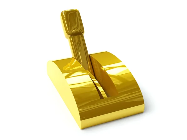 Gouden schakelaar — Stockfoto