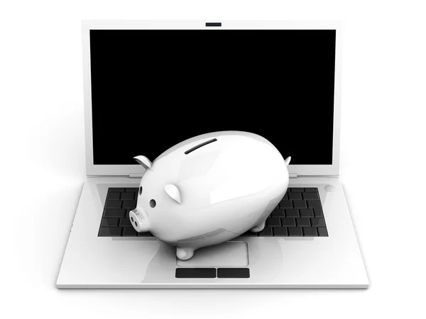 Digital piggy bank — Stock Photo, Image