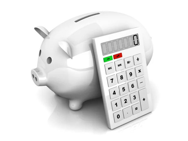 stock image Savings calculator