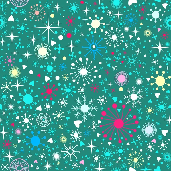 Happy holidays pattern made with graphics elements, vector. — Stock Vector