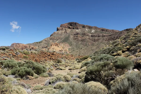 La caldera exterior que forma la meseta principal en el Parque Nacional del Teide — Foto de Stock