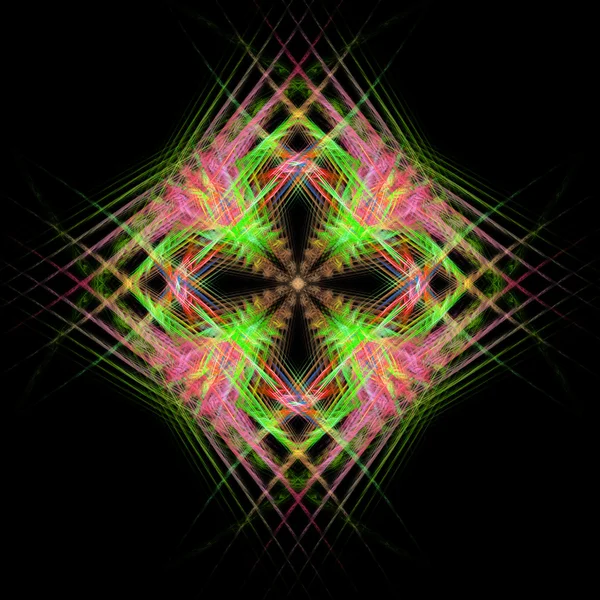 Abstract symmetrical fractal background — Stock Photo, Image