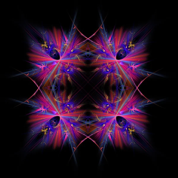 Abstracte symmetrische fractal achtergrond — Stockfoto