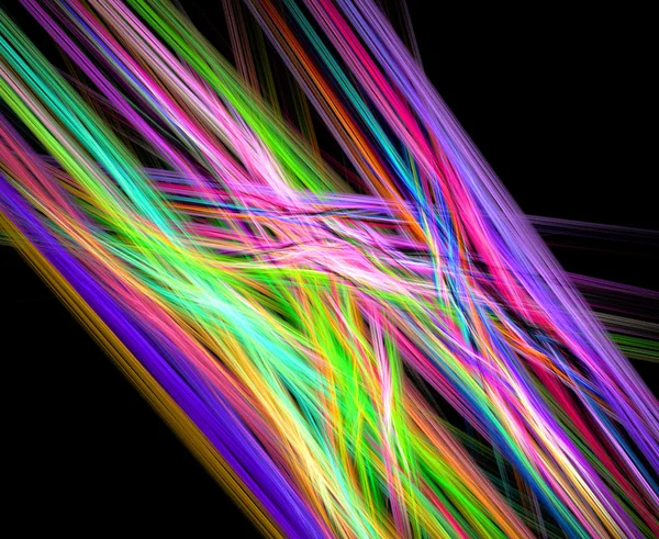 抽象彩虹分形背景 — 图库照片
