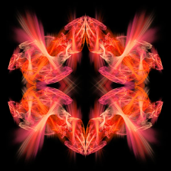 Abstrakt symmetrisk fraktalbaggrund - Stock-foto