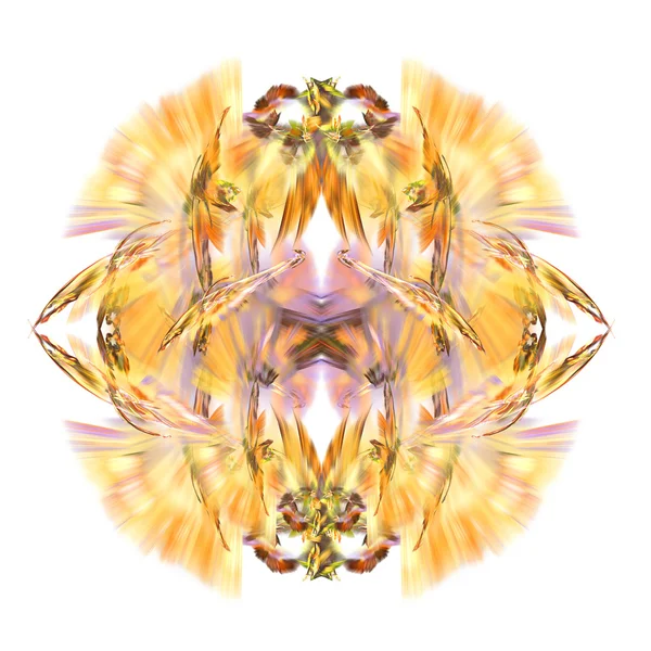 Fond fractal symétrique abstrait — Photo