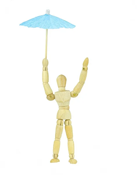 Mannequin with umbrella — Stock Photo, Image