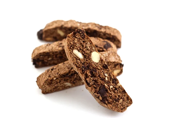 Amêndoa de chocolate Biscotti — Fotografia de Stock