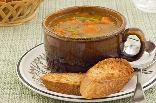 たっぷり野菜のスープ — ストック写真