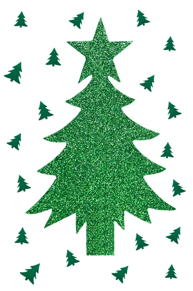 Sparkly green tree — Stock Photo, Image