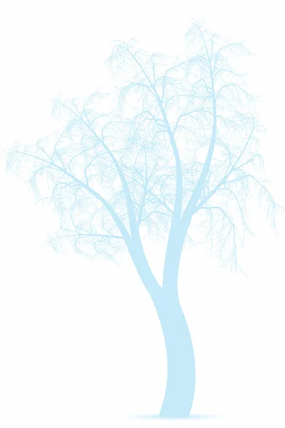 Arbre d'hiver — Image vectorielle