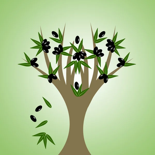 stock vector Olive tree