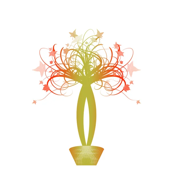 Panier Floral — Image vectorielle