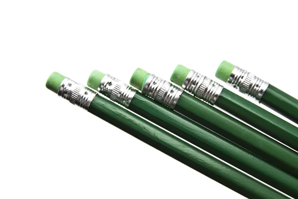 stock image Green pencils