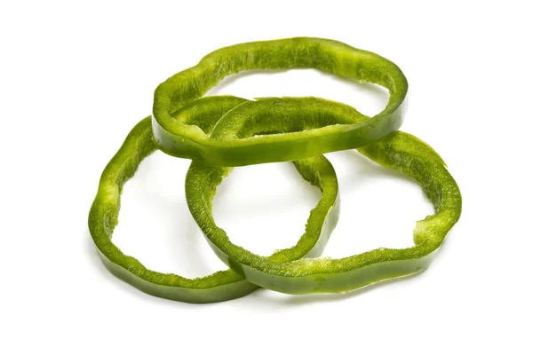 Τεμαχισμένο πράσινο πιπέρι — Φωτογραφία Αρχείου