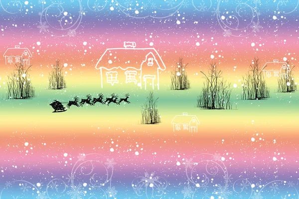 stock vector Winter landscape