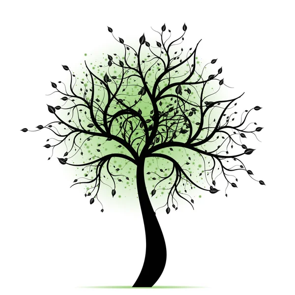 Krásné umění strom — Stockový vektor