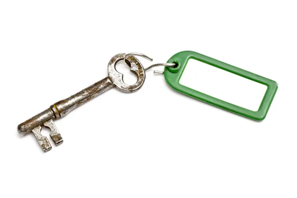 Lege tag en oude sleutel — Stockfoto