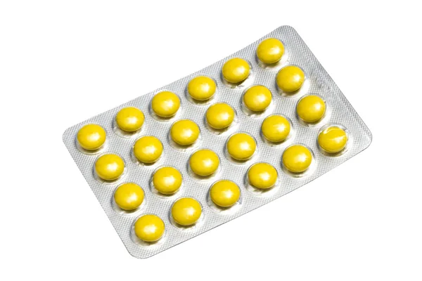 黄色い丸薬 — ストック写真