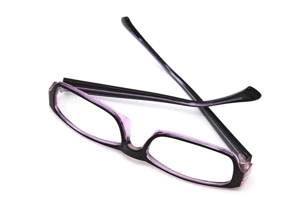 Brillen Geïsoleerd Witte Achtergrond — Stockfoto