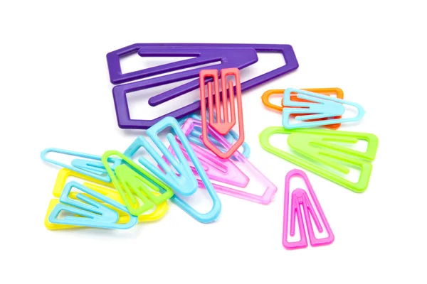 Colorful paper-clips — Stock Photo, Image