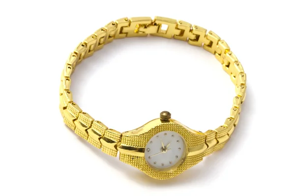 Relógio de pulso dourado — Fotografia de Stock