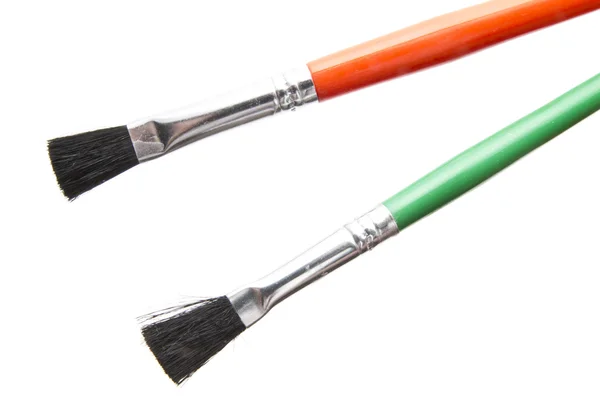 Färgglada penslar — Stockfoto