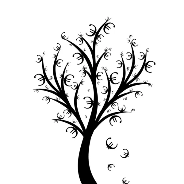 Денежное дерево — стоковый вектор
